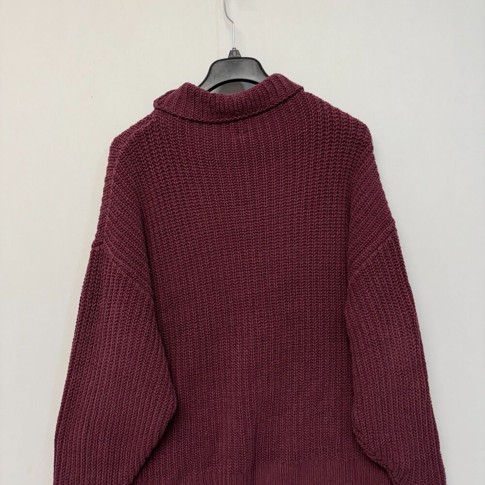 Free People Women Oversized Thick Cable Knit Sweater Size Small C042 -3 - Picture 13 of 16